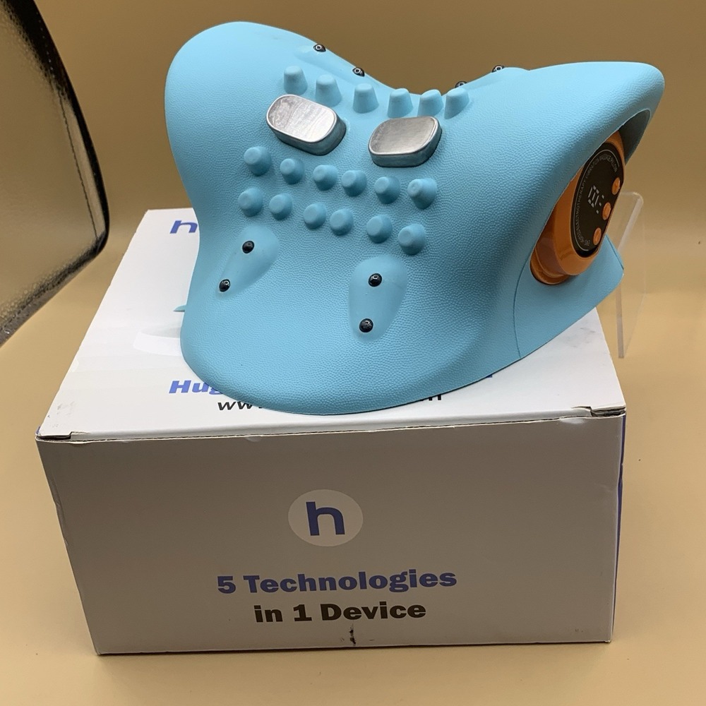 Hugterra BZ02 Heated Neck Massager Acupressure Blue USB Type-C